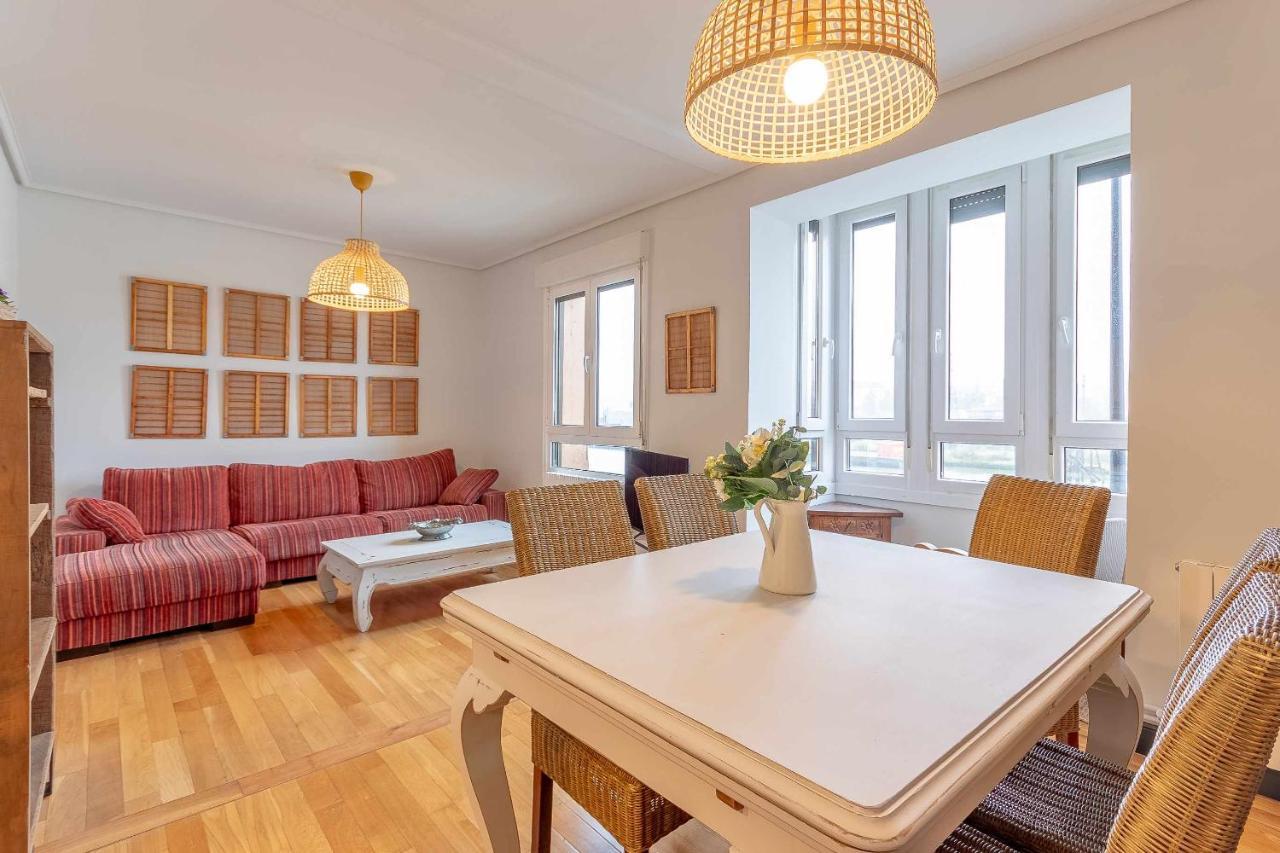 Apartamento Kuia Con Vistas Frontales A La Ria De Bilbao Cerca Del Metro Erandio Kültér fotó