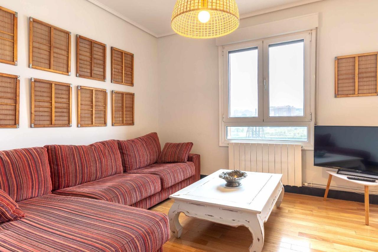 Apartamento Kuia Con Vistas Frontales A La Ria De Bilbao Cerca Del Metro Erandio Kültér fotó